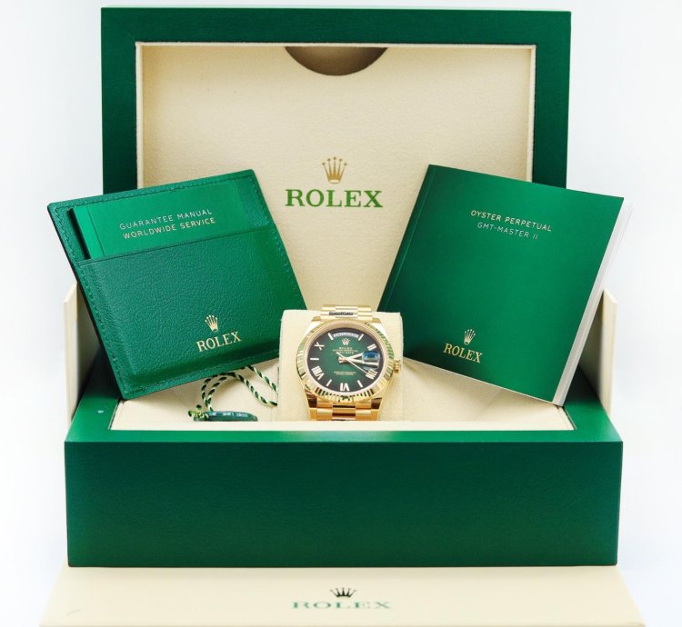 Rolex Day-date 40 Yellow Gold Green Ombre Dial