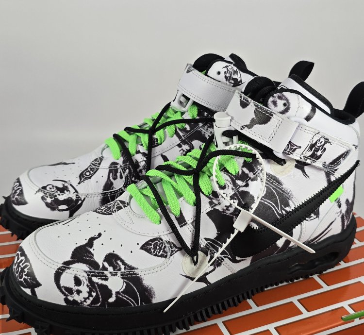 2023 Off-white Air Force 1 Mid Sp Leather Grim Reaper