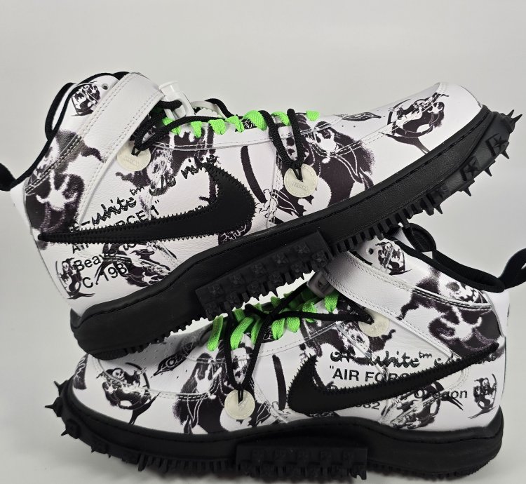 2023 Off-white Air Force 1 Mid Sp Leather Grim Reaper