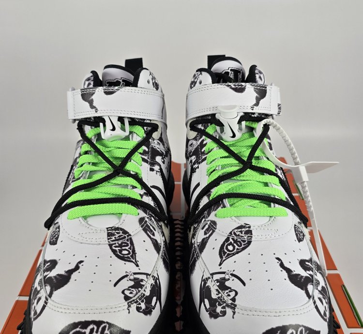 2023 Off-white Air Force 1 Mid Sp Leather Grim Reaper