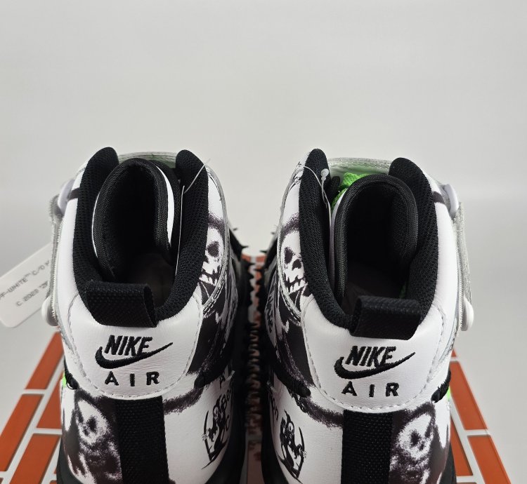 2023 Off-white Air Force 1 Mid Sp Leather Grim Reaper