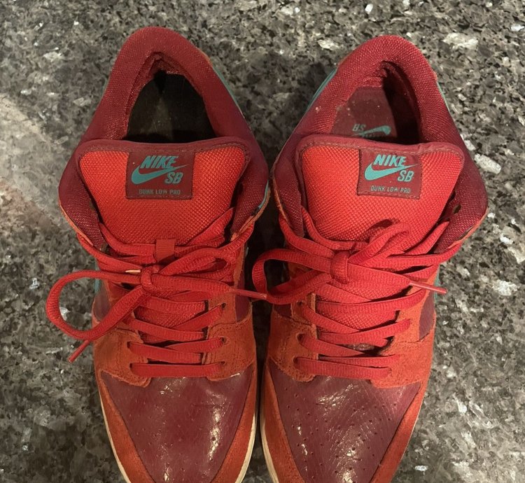 Nike Sb Dunk Low Brickhouse Turbo Green Team Red