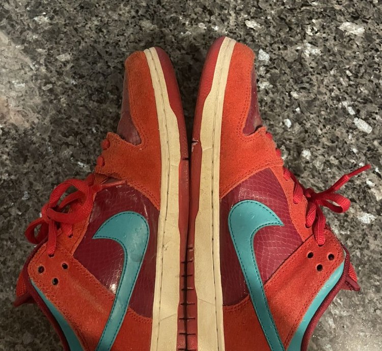 Nike Sb Dunk Low Brickhouse Turbo Green Team Red
