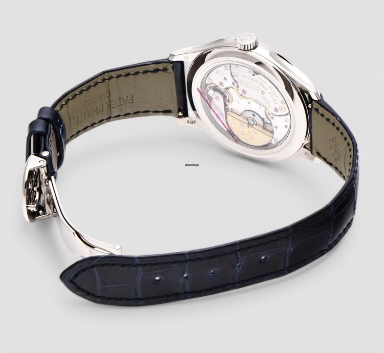 Patek Philippe Perpetual Calendar 5327g 18k White Gold Blue Dial