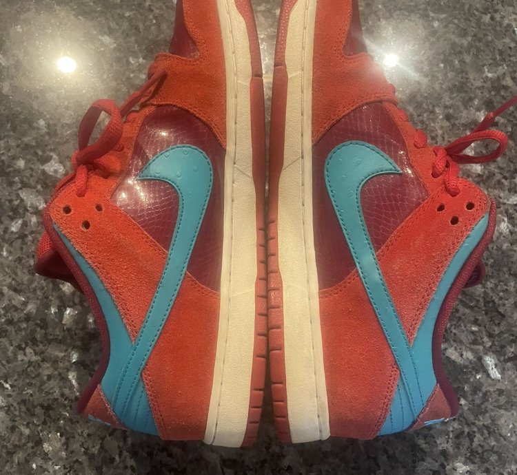 Nike Sb Dunk Low Brickhouse Turbo Green Team Red