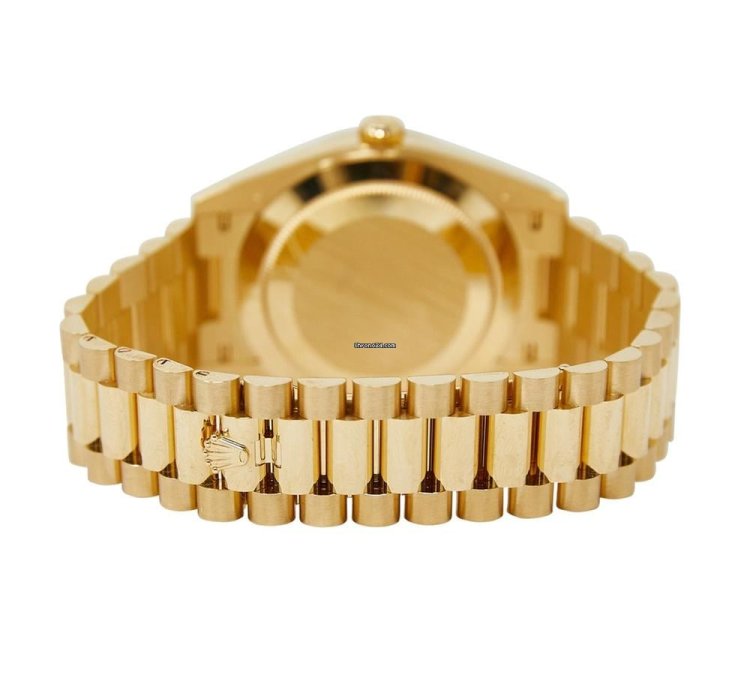 Rolex Day-date 40 Yellow Gold Mop Diamond Dial On Presidential Complete Set Unworn 2024