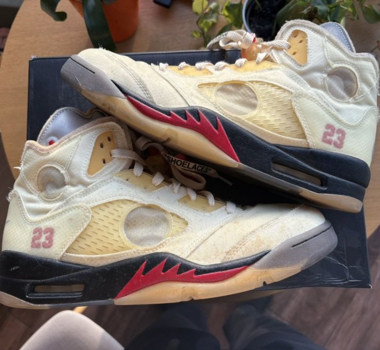 Jordan 5 Retro Off White Sail
