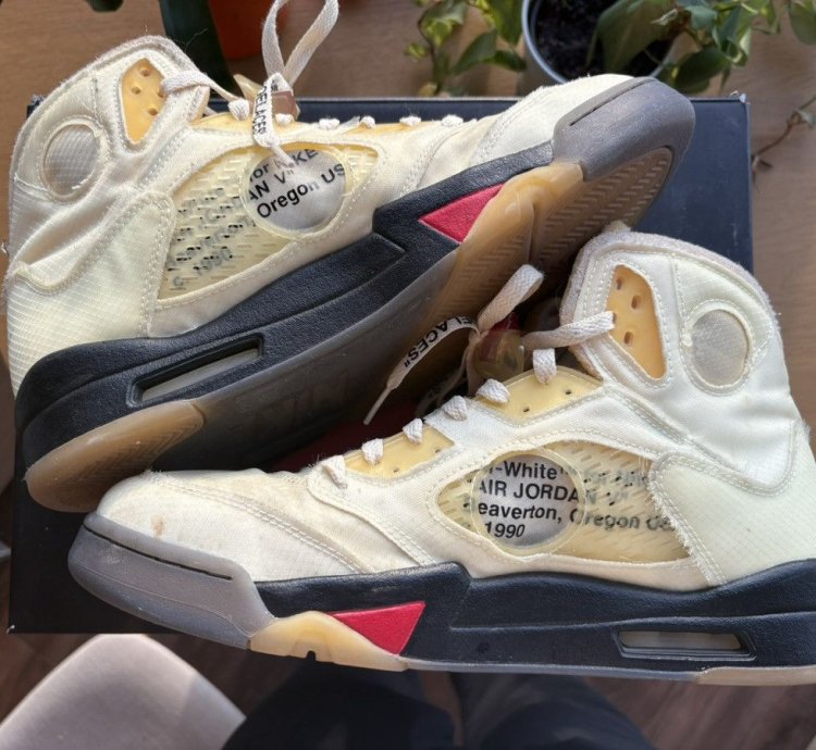 Jordan 5 Retro Off White Sail
