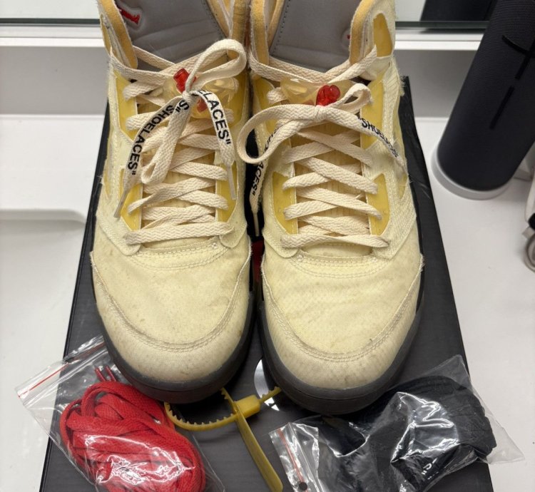 Jordan 5 Retro Off White Sail