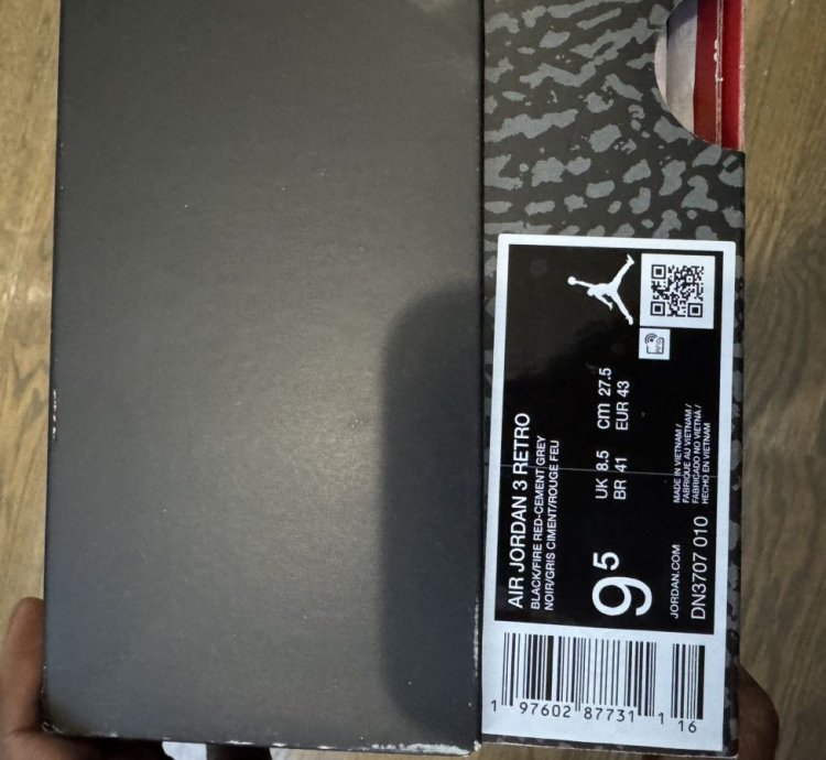 2024 Air Jordan 3 Black Cement