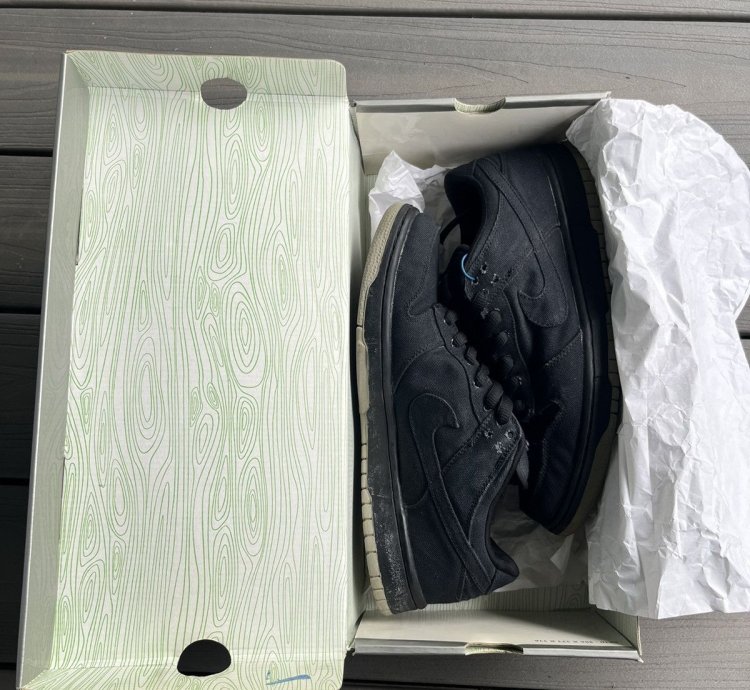 Nike Sb Dunk Low Carhartt Black - Size 9 5