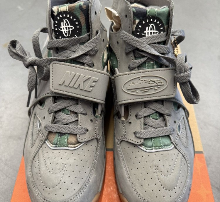 2024 Nike Air Trainer Huarache Corteiz Gully Grey