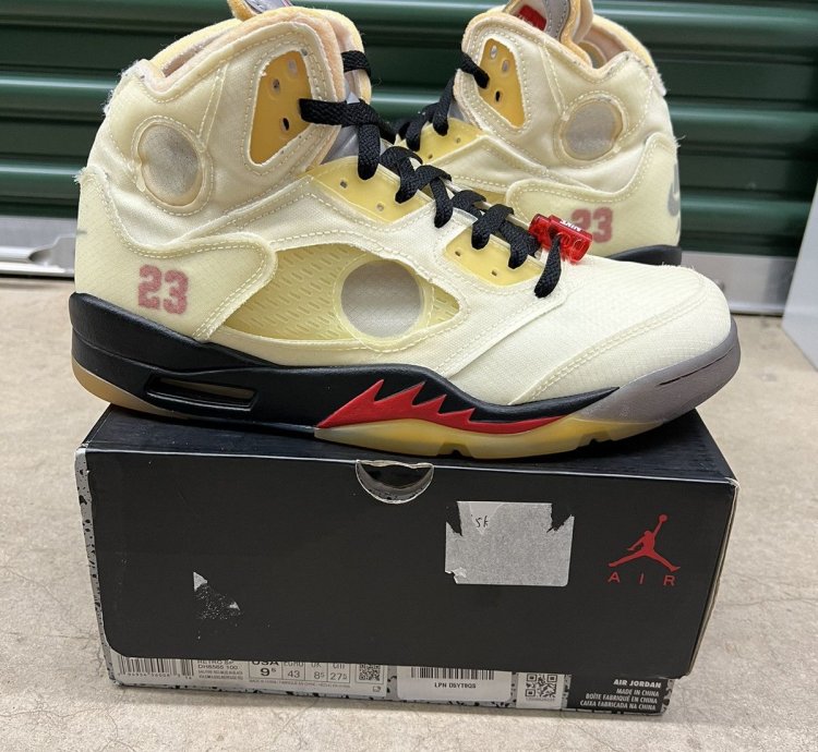 Jordan 5 Retro Off White Sail Size 9 5