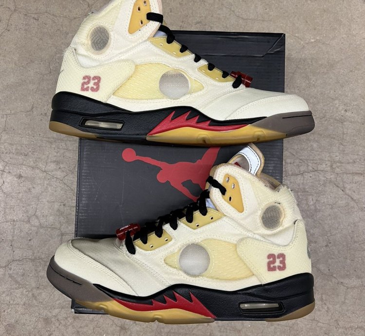 Jordan 5 Retro Off White Sail Size 9 5