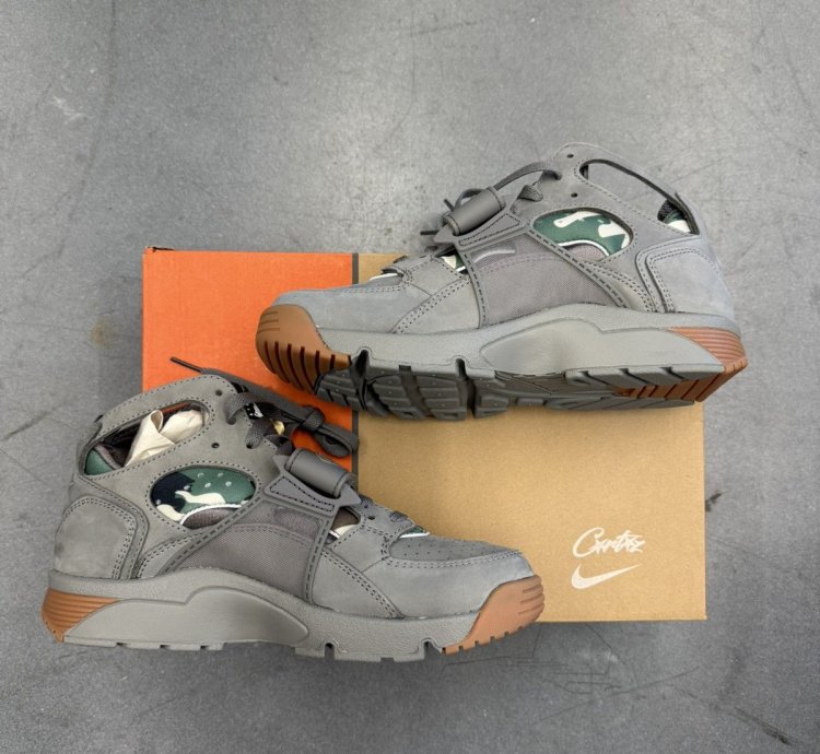 2024 Nike Air Trainer Huarache Corteiz Gully Grey