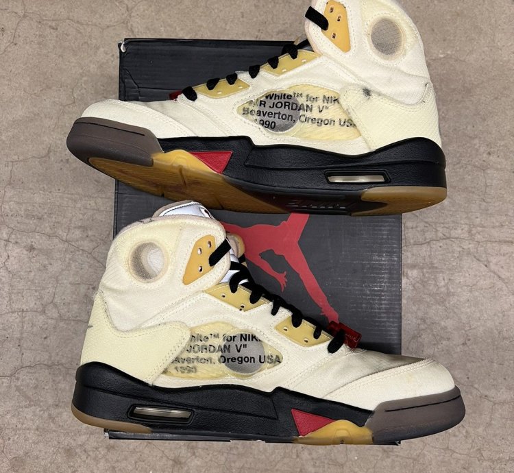 Jordan 5 Retro Off White Sail Size 9 5