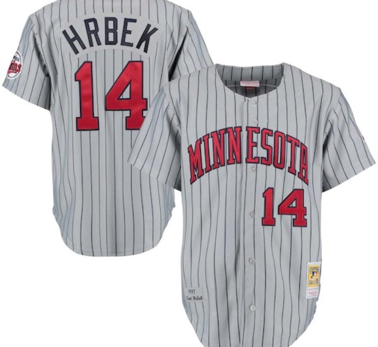 Minnesota Twins Kent Hrbek Gray 1987 Throwback Jersey