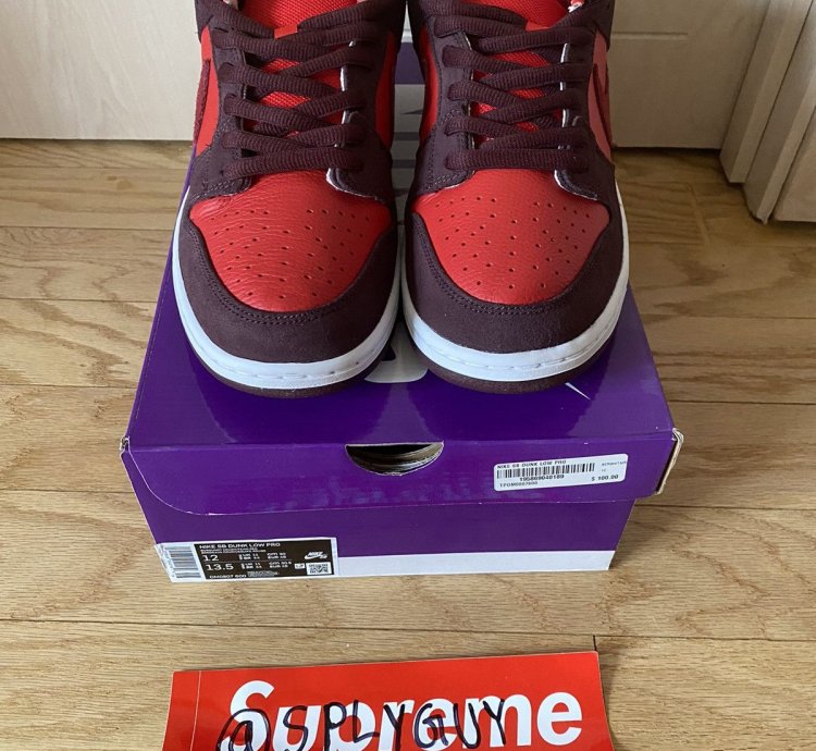 Nike Sb Dunk Low Cherry Sz 12