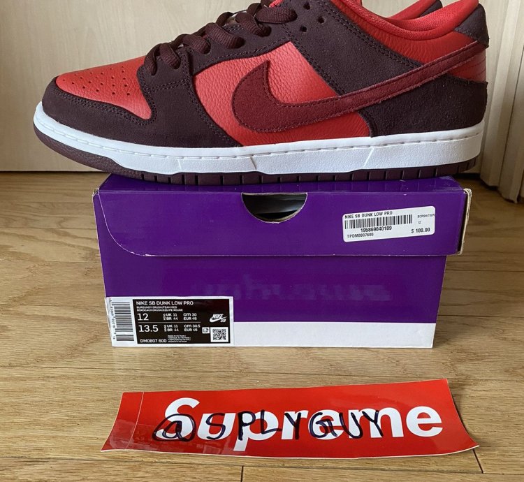 Nike Sb Dunk Low Cherry Sz 12