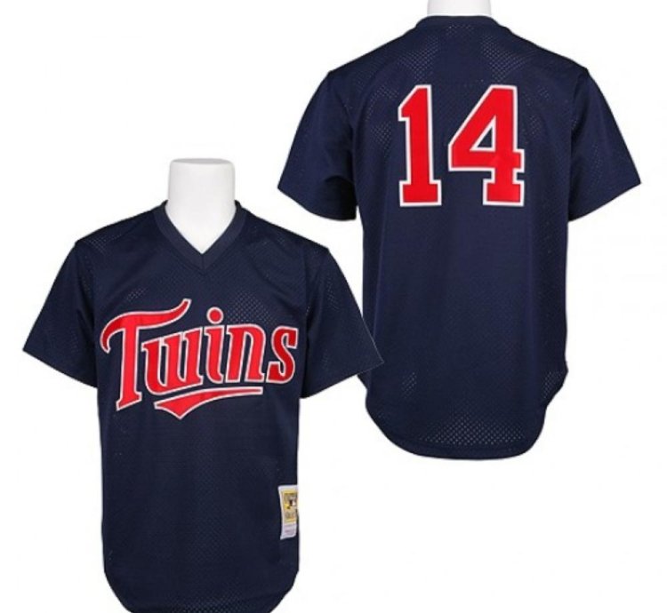 Minnesota Twins Kent Hrbek Navy 1991 Throwback Pullover Jersey