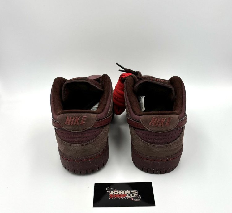 Nike Sb Dunk Low City Of Love Burgundy Crush Size 12 Men