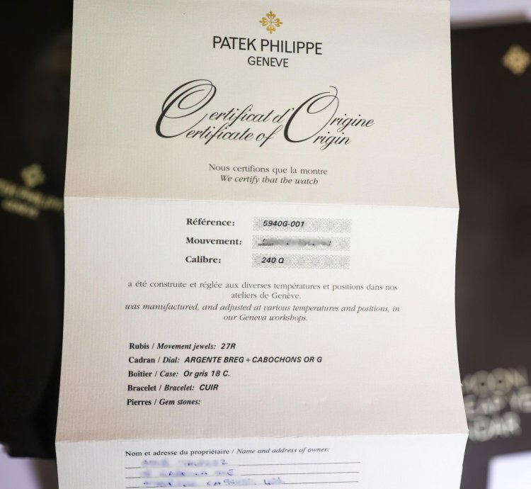 Patek Philippe Perpetual Calendar 5940g-001 2019 Grand Complications 37mm 18k Wg Full Set