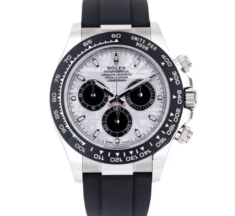 Rolex Daytona Ref 116519ln Meteorite Dial 18k White Gold Box And Papers 2023