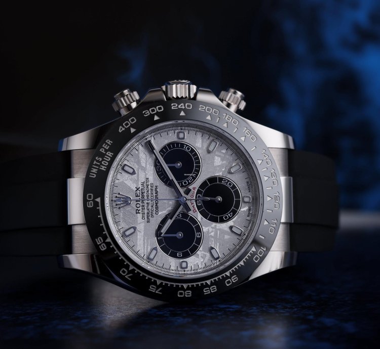 Rolex Daytona Ref 116519ln Meteorite Dial 18k White Gold Box And Papers 2023