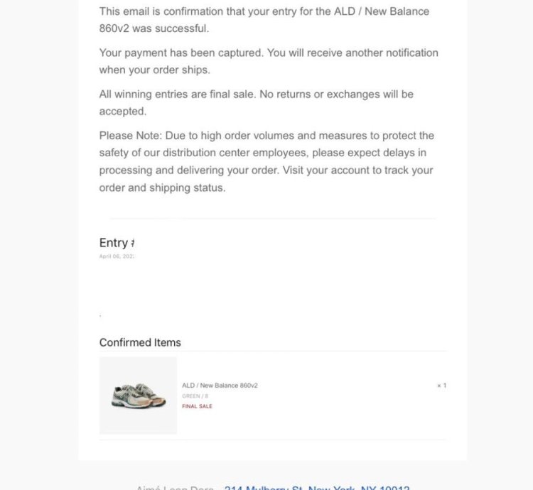 Aime Leon Dore New Balance 860v2