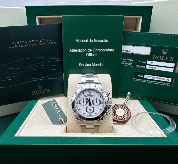 Rolex Daytona Ref 116520 - Full Stickers - Nos - Aph Dial - 2014 - Lc100 - Fullset - Chromali