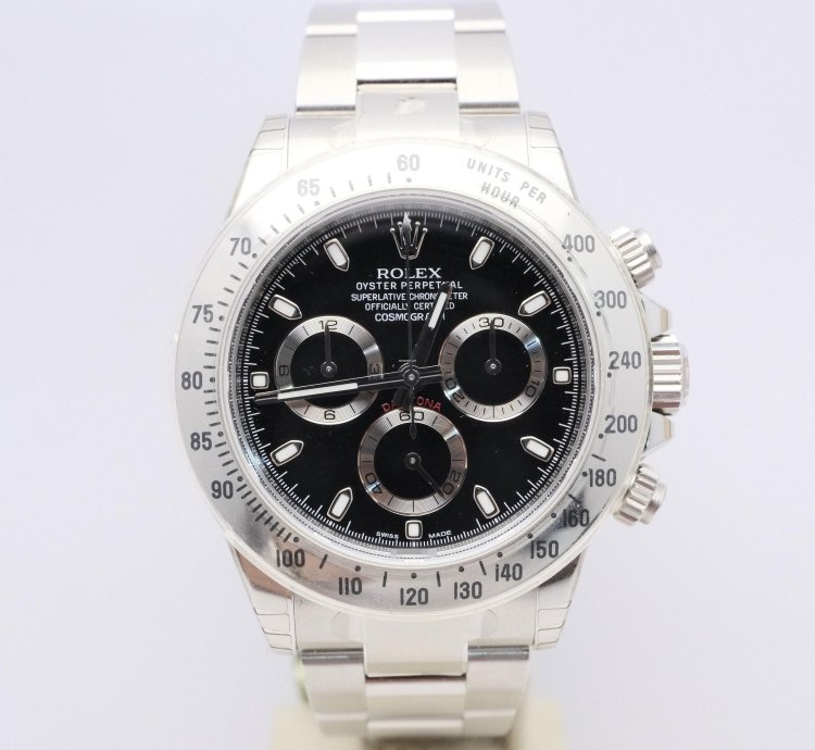 Rolex Daytona Ref 116520 Chromalight Nos New Old Stock Full Stickers Qc Code