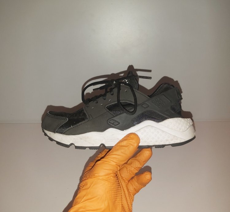 35 5eur 5us Nike Air Huarache Wmns Black-white 634835-006