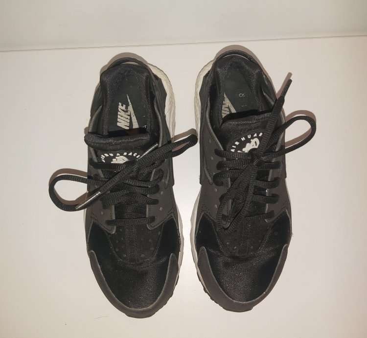 35 5eur 5us Nike Air Huarache Wmns Black-white 634835-006