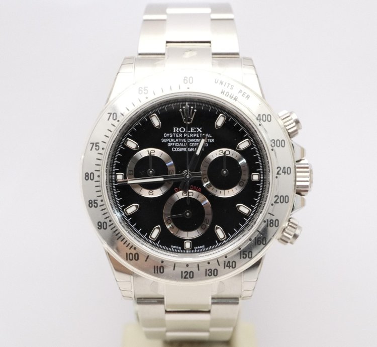 Rolex Daytona Ref 116520 Chromalight Nos New Old Stock Full Stickers Qc Code
