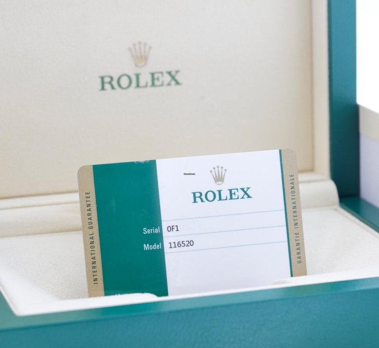Rolex Daytona Ref 116520 Nuovo
