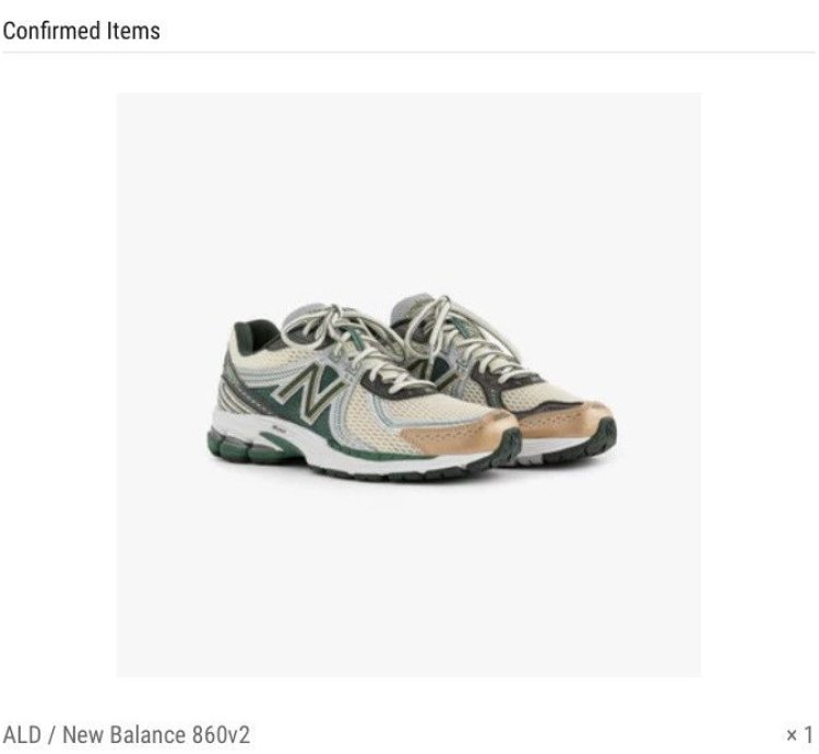 Aime Leon Dore New Balance 860v2 Green Confirmed Order