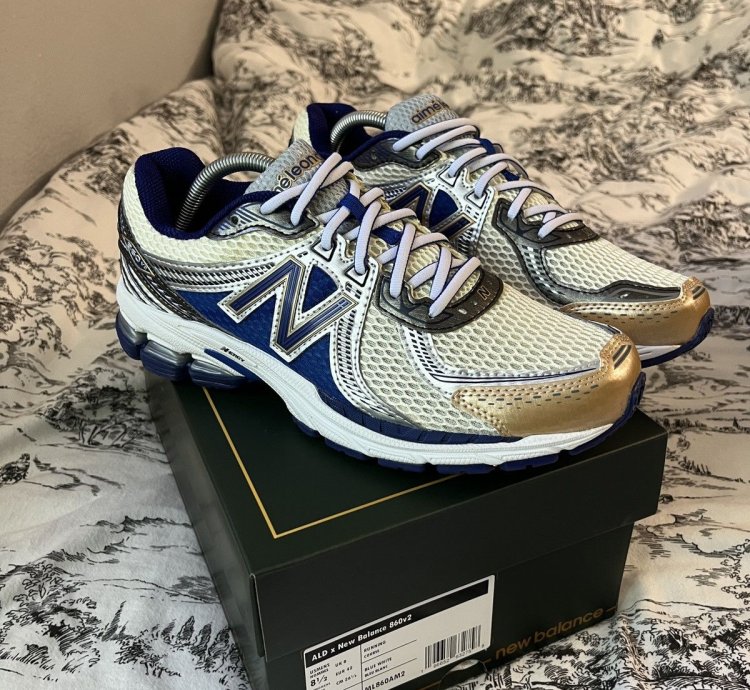 Aime Leon Dore New Balance 860v2 Navy Cream 8 5