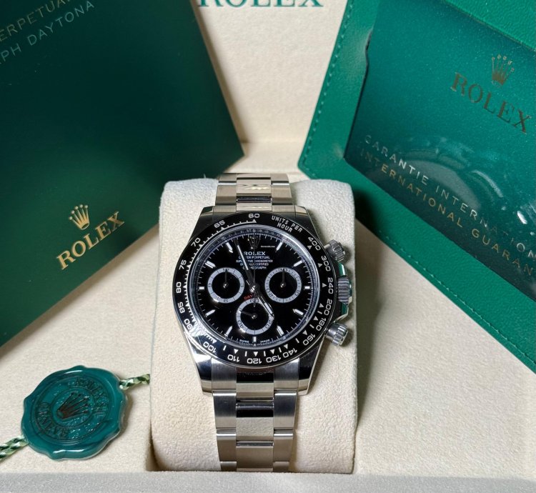 Rolex Daytona Ref 126500ln - 2024 - Lc100 - Black Dial - Fullset