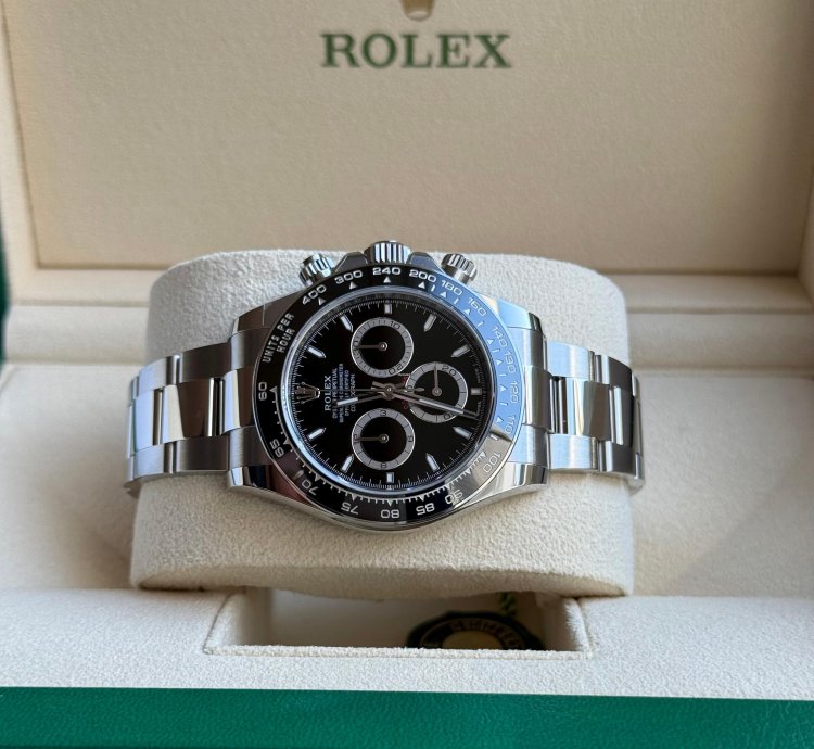 Rolex Daytona Ref 126500ln - 2024 - Lc100 - Black Dial - Fullset