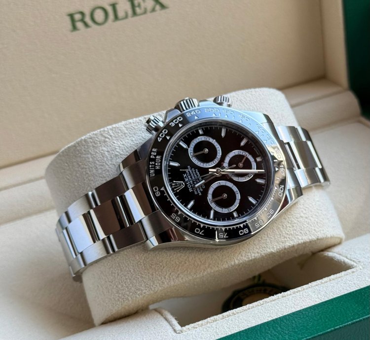 Rolex Daytona Ref 126500ln - 2024 - Lc100 - Black Dial - Fullset