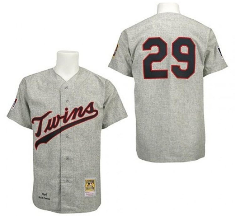 Minnesota Twins Rod Carew Gray 1969 Throwback Jersey