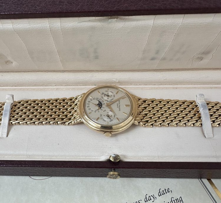 Patek Philippe Perpetual Calendar Box Archivauszug 1988