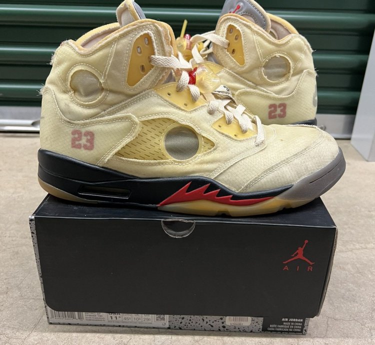 Jordan 5 Retro Sp Off White Sail Size 11 5