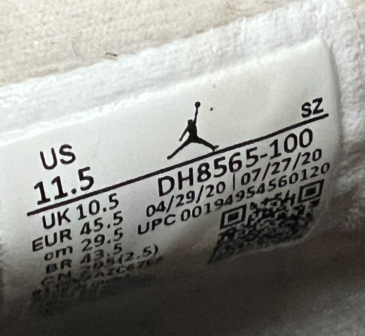 Jordan 5 Retro Sp Off White Sail Size 11 5