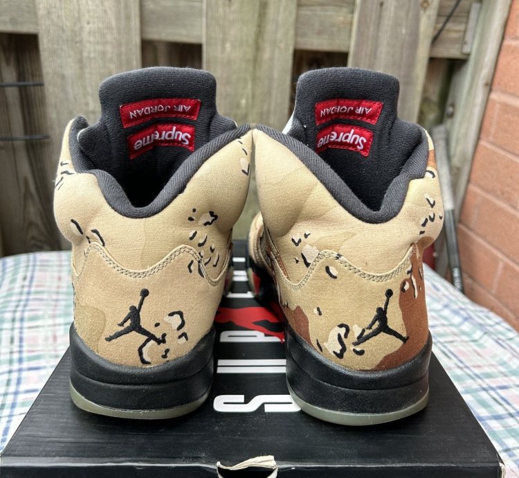 Jordan 5 Retro Supreme Desert Camo