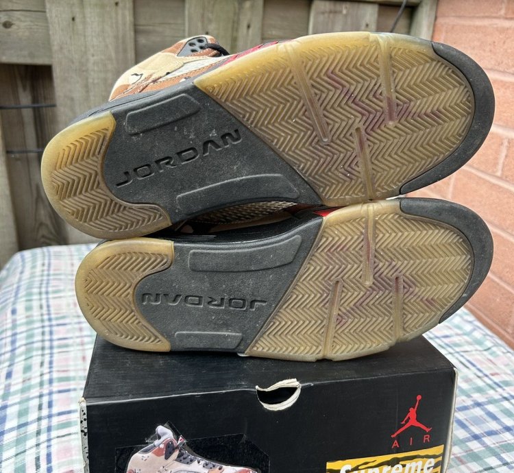 Jordan 5 Retro Supreme Desert Camo