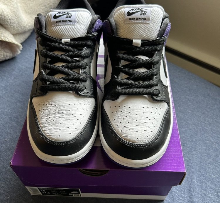 Nike Sb Dunk Low Court Purple Size 10 Ds