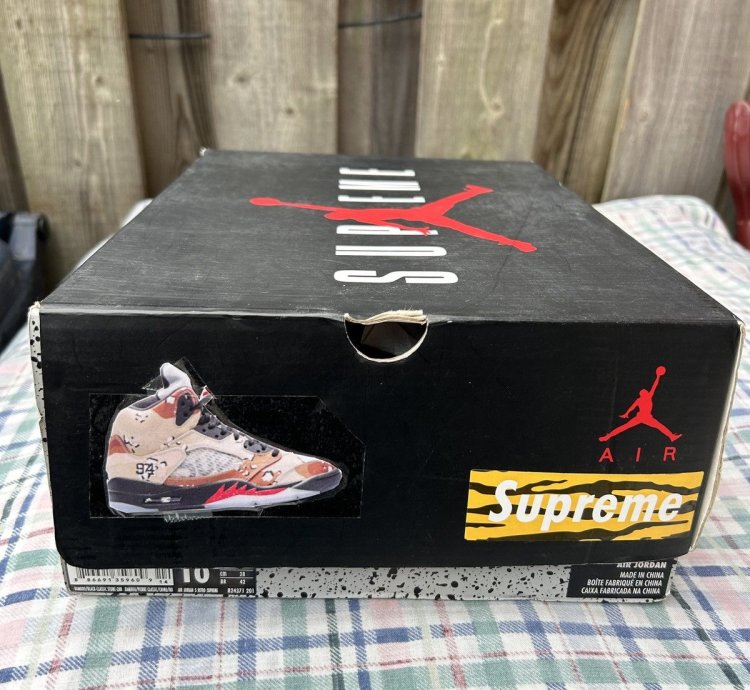 Jordan 5 Retro Supreme Desert Camo