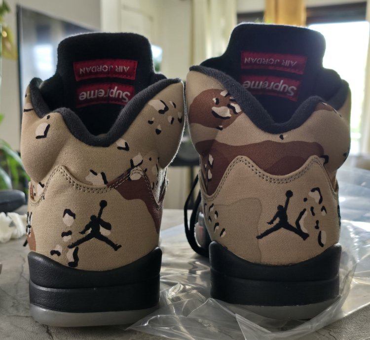Jordan 5 Retro Supreme Desert Camo 5