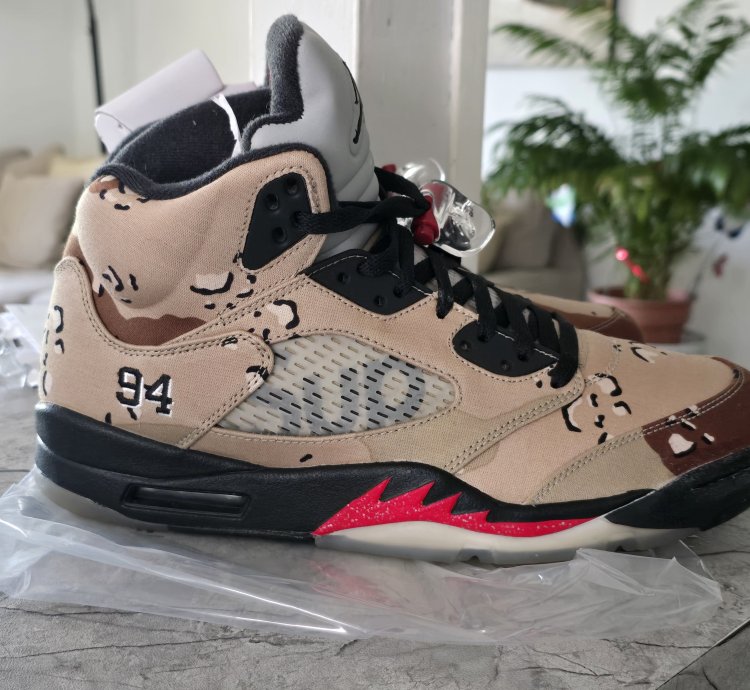 Jordan 5 Retro Supreme Desert Camo 5